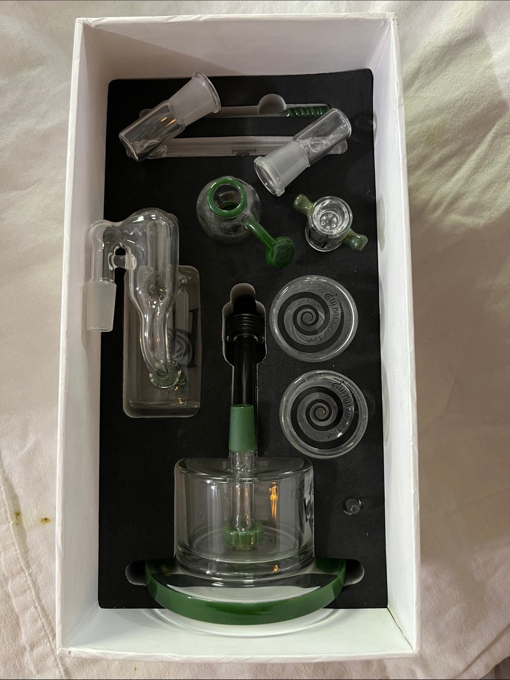 Myster Hamr Green Accent Glass Rig Set